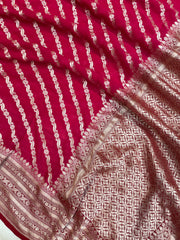 Pure Khaddi Georgette Handloom Banarasi Saree - The Handlooms