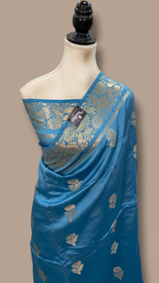 Pure Mango Silk Banarasi Handloom Saree - The Handlooms