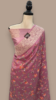 Pure Organza Chikankari Handloom Banarasi Saree - The Handlooms