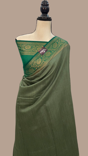 Moonga Georgette Handloom Banarasi Saree - The Handlooms