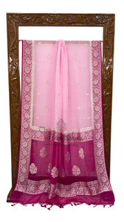 Pure Georgette Handloom Banarasi Saree - The Handlooms