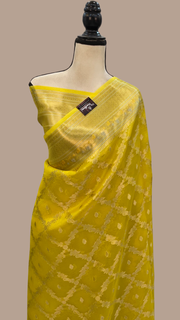 Pure Kora Handloom Banarasi Saree - The Handlooms
