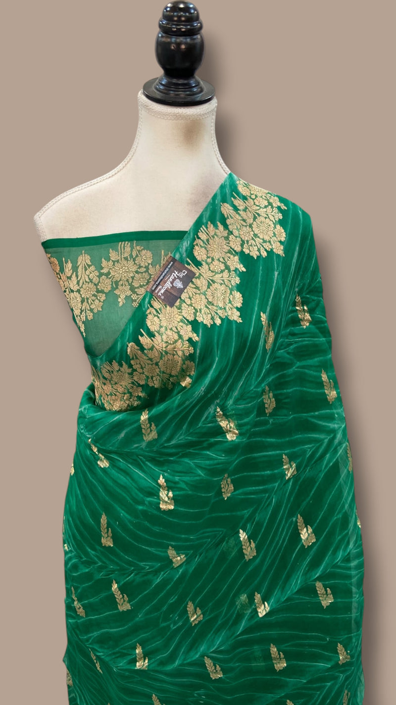 Pure Kora Silk Handloom Banarasi Saree
