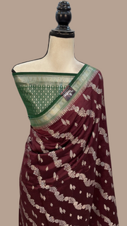Pure Chiniya Silk Handloom Banarasi Saree - The Handlooms