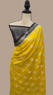 Pure Chiniya Silk Handloom Banarasi Saree - The Handlooms