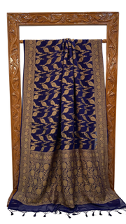 Khaddi Georgette Banarasi Saree -  Antique zari - The Handlooms