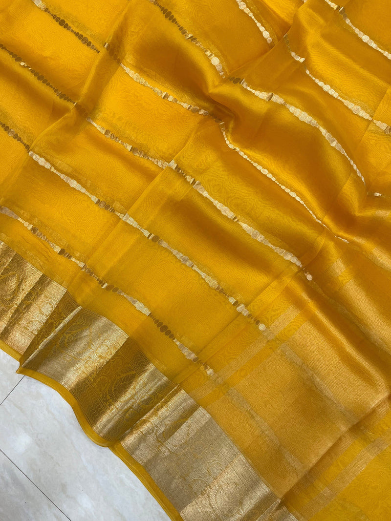 Pure Kora Handloom Banarasi Saree - The Handlooms