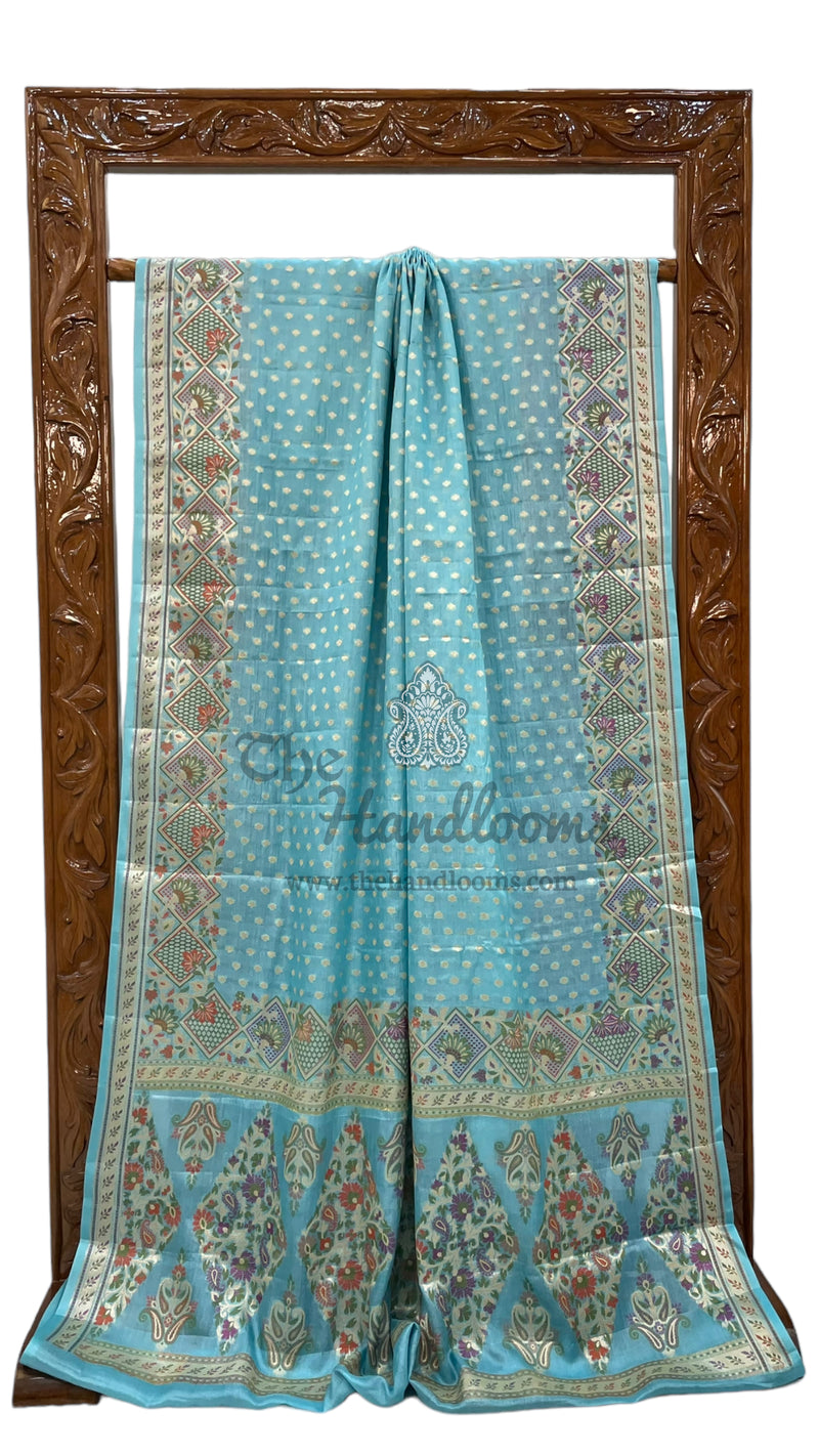 Pure Tussar Silk Handloom Banarasi Saree - The Handlooms