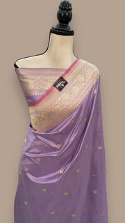 Pure Katan Silk Banarasi Handloom Saree - All over Kadua motifs With Meenakari - The Handlooms