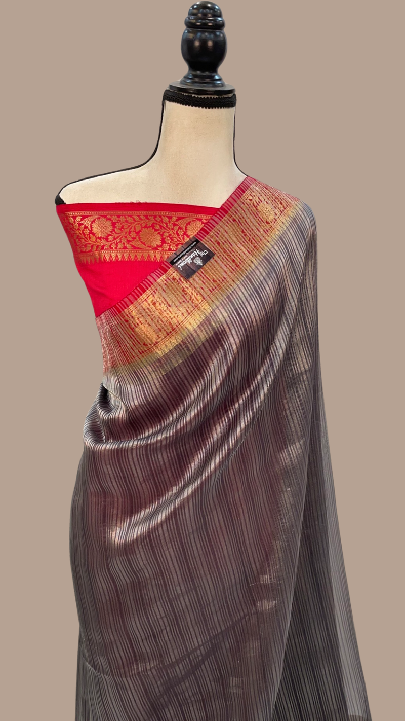 Pure Kora Handloom Banarasi Saree - The Handlooms
