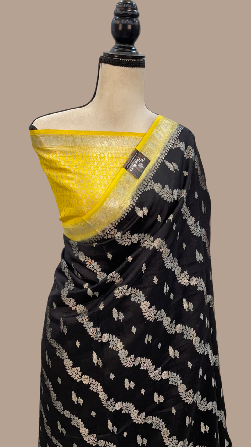 Pure Chiniya Silk Handloom Banarasi Saree - The Handlooms