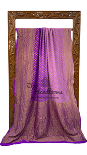 Khaddi Georgette Banarasi Saree -  Antique zari - The Handlooms