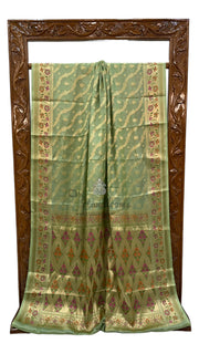 Pure Tussar Silk Handloom Banarasi Saree - The Handlooms