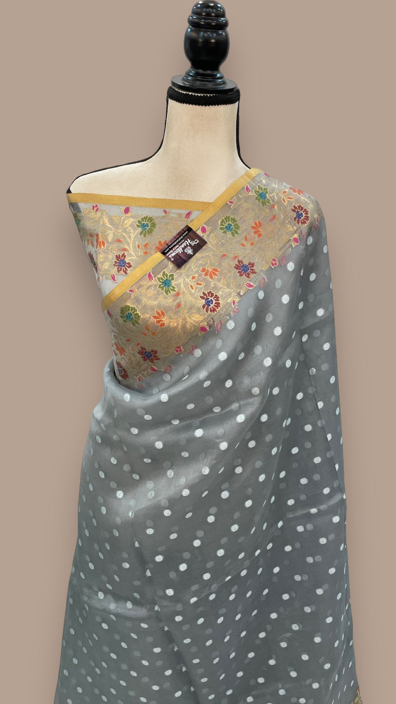 Pure Kora Handloom Banarasi Saree - The Handlooms