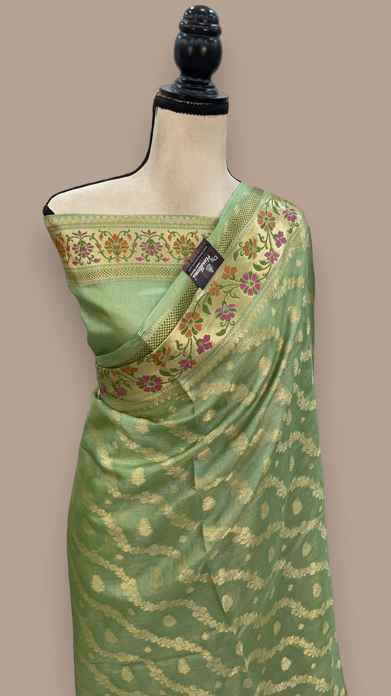 Pure Tussar Silk Handloom Banarasi Saree - The Handlooms