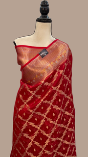 Pure Kora Handloom Banarasi Saree - The Handlooms