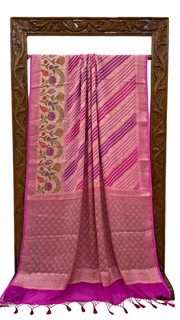 Rangkat Pure Chiffon Khaddi Banarasi Saree - The Handlooms