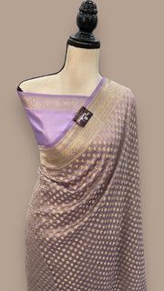 Pure Kora Tissue Crush Handloom Banarasi Saree - The Handlooms