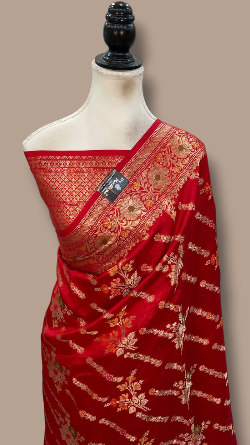 Pure Mango Silk Banarasi Handloom Saree