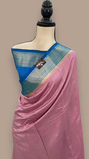 Pure Chiniya Silk Khaddi Handloom Banarasi Saree - The Handlooms