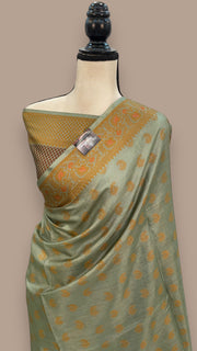 Pure Tussar Silk Handloom Banarasi Saree - The Handlooms