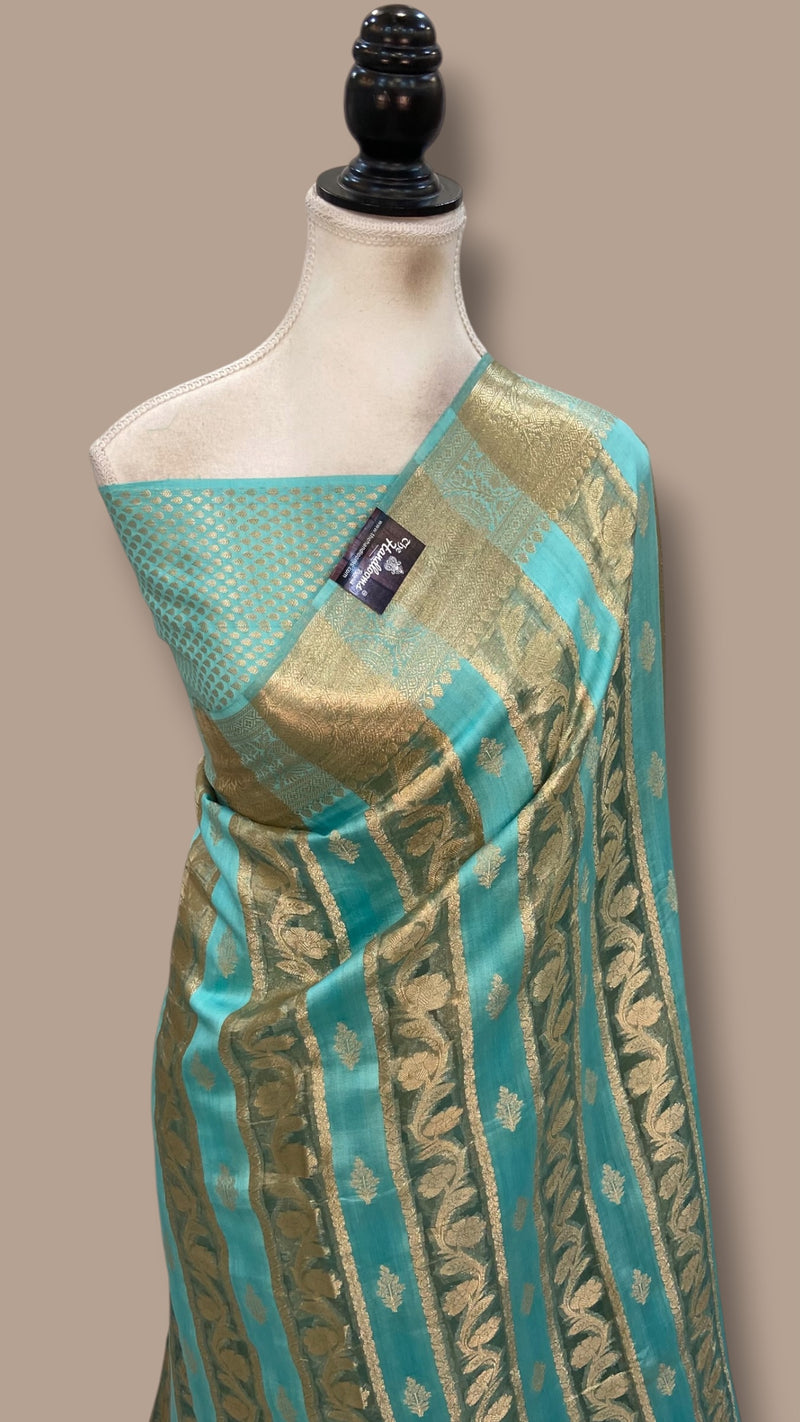Pure Chiniya Tissue Silk Handloom Banarasi Saree