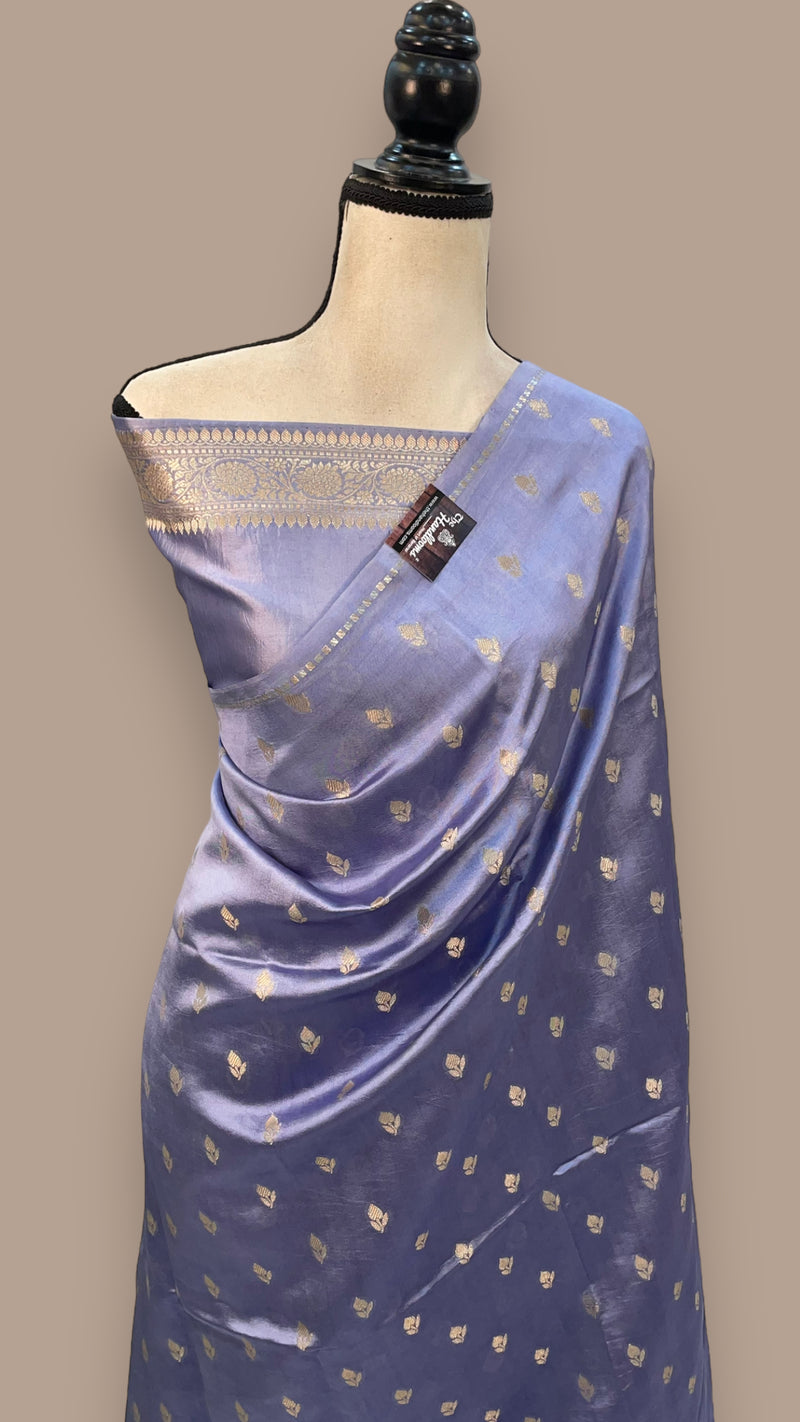 Pure Mango Silk Banarasi Handloom Saree - The Handlooms