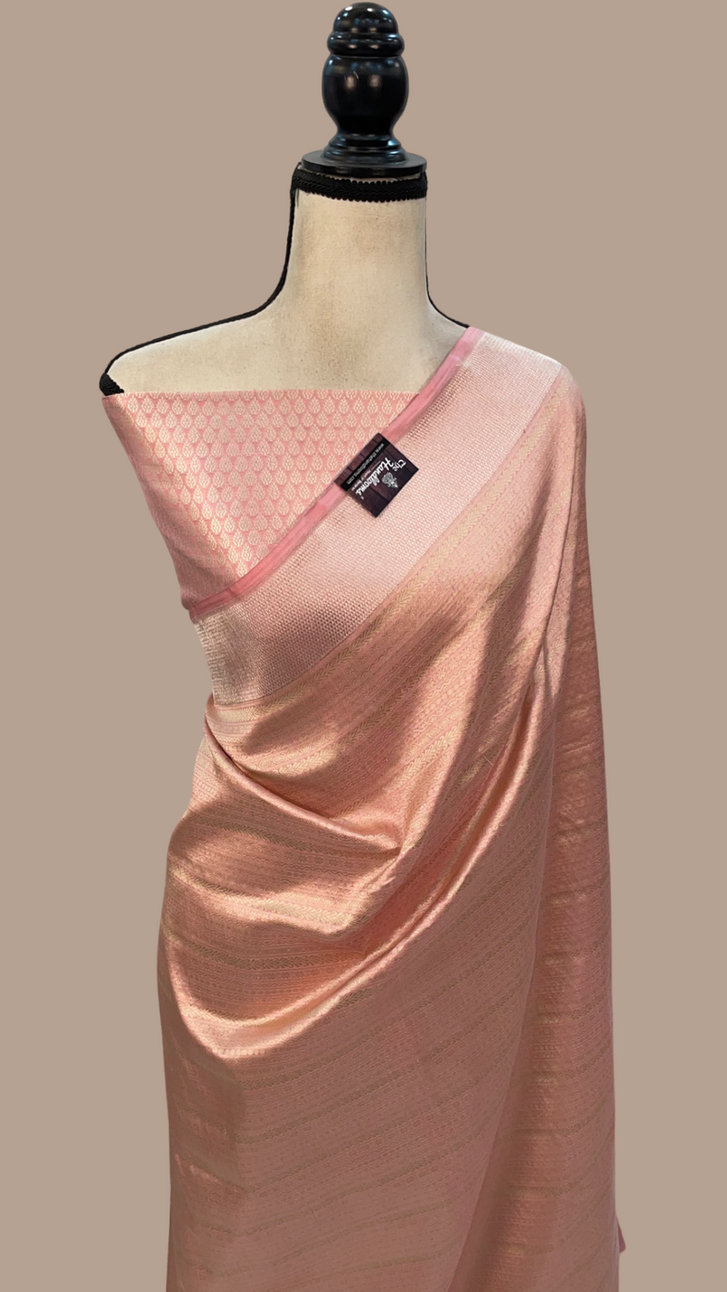 Pure Katan Silk Banarasi Handloom Saree - Tanchui Brocade - The Handlooms