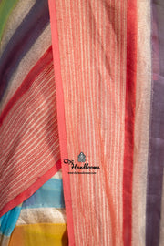 Rangkat Pure Khaddi Georgette Handloom Banarasi Saree - The Handlooms