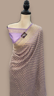 Pure Kora Tissue Crush Handloom Banarasi Saree - The Handlooms