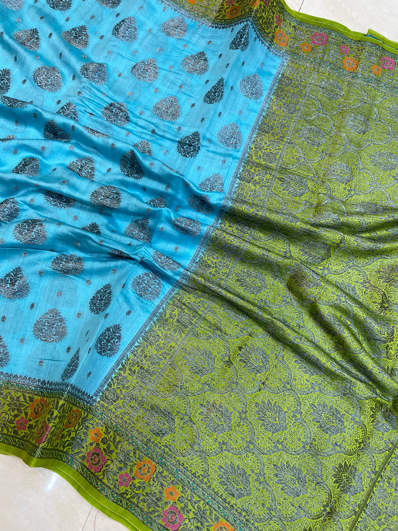 Pure Chiniya Silk Handloom Banarasi Saree - The Handlooms