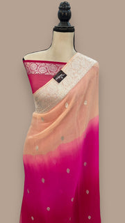 Pure Georgette Banarasi Handloom Saree - The Handlooms