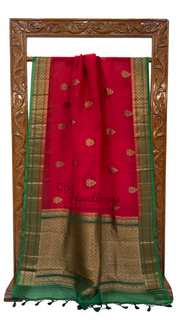 Pure Kora Handloom Banarasi Saree - The Handlooms