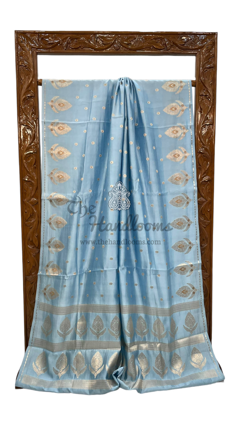Pure Mango Silk Banarasi Handloom Saree - The Handlooms