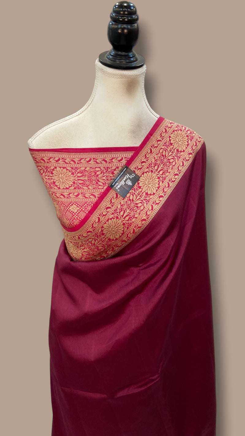 Pure Malbery Silk Banarasi Handloom Saree