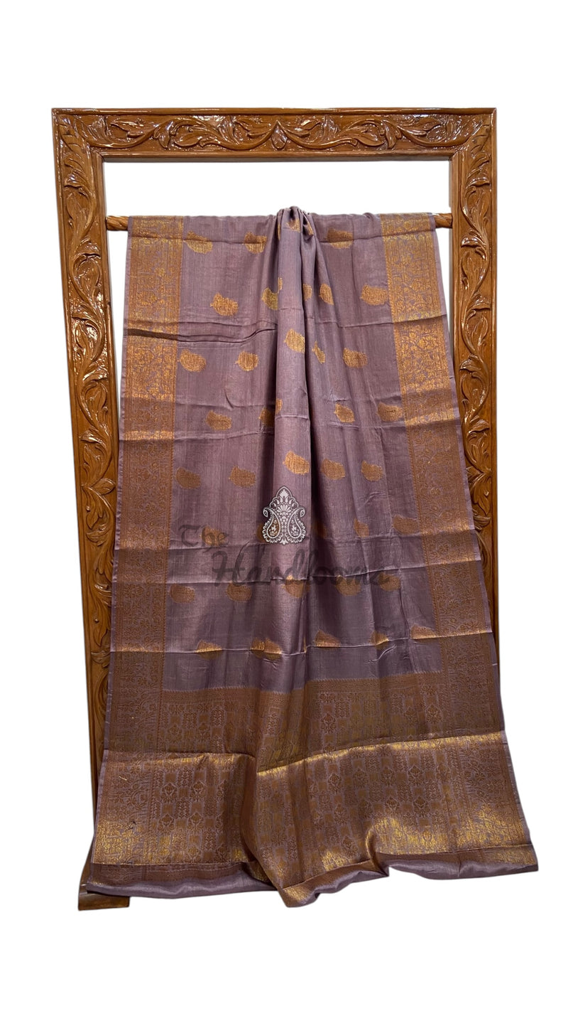 Pure Tussar Silk Handloom Banarasi Saree