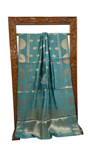 Pure Mango Silk Banarasi Handloom Saree - The Handlooms