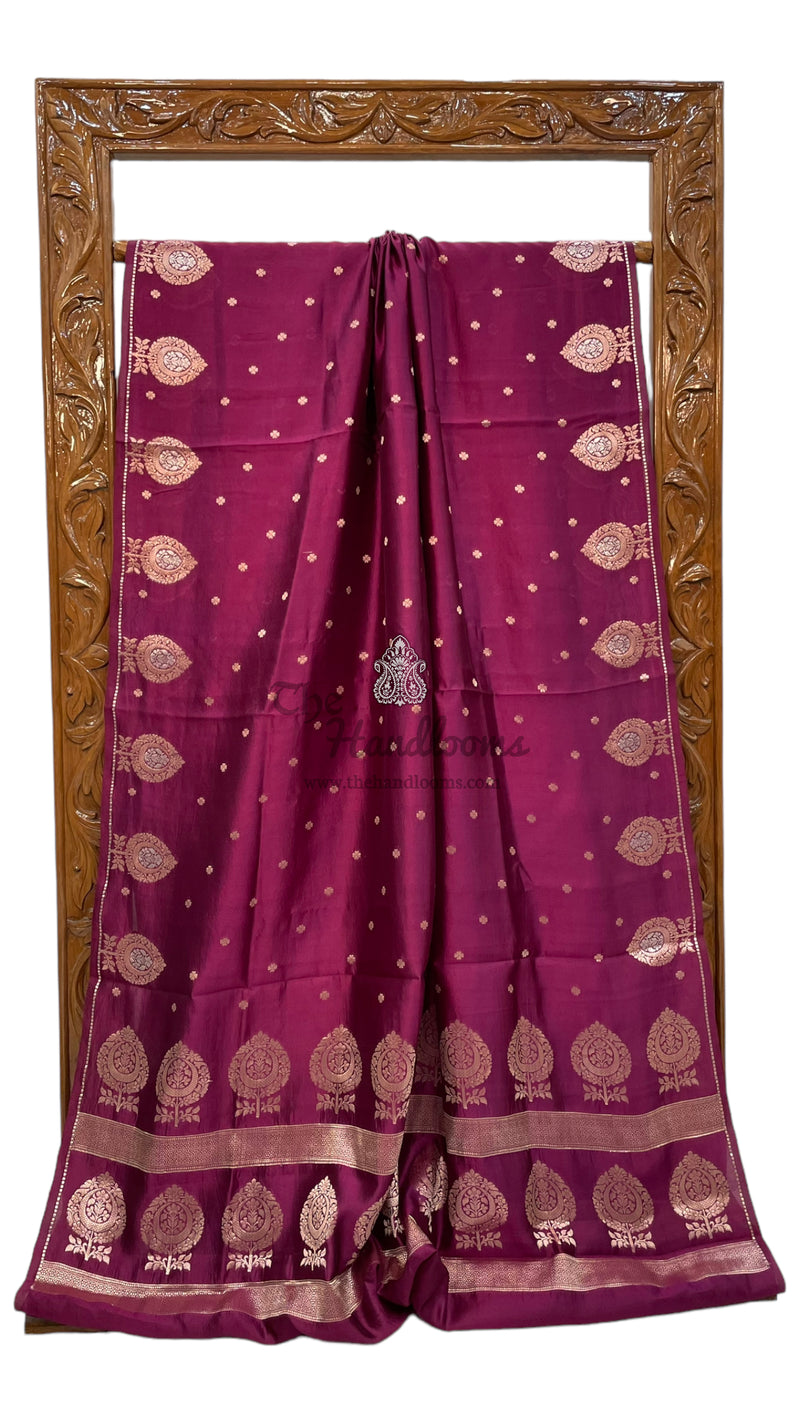 Pure Mango Silk Banarasi Handloom Saree - The Handlooms