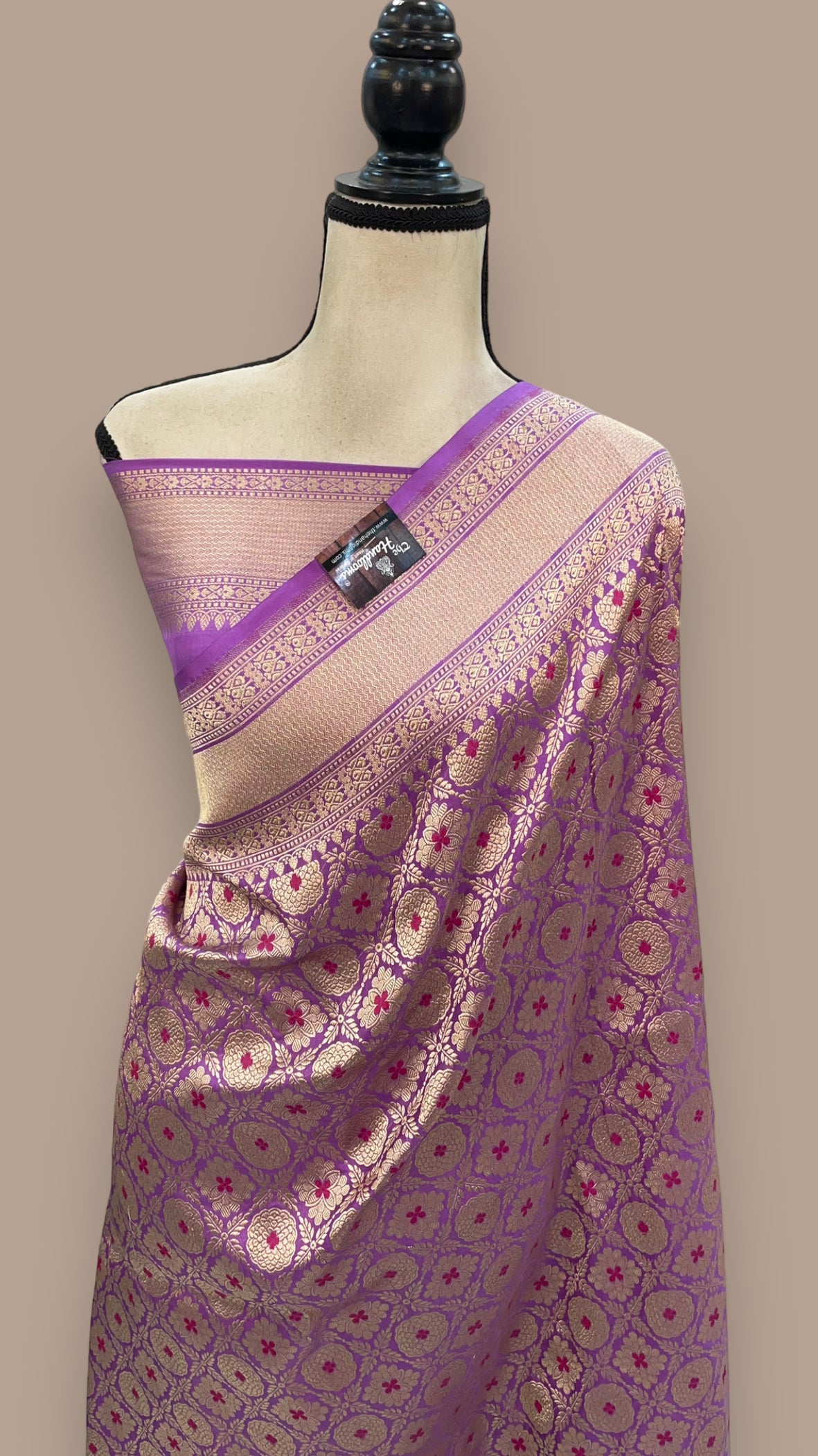 Banarasi Zari Tanchui Kanchipuram Soft Silk Saree with Rich Pallu and Brocade Blouse