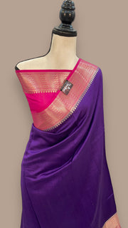 Pure Chiniya Silk Khaddi Handloom Banarasi Saree - The Handlooms