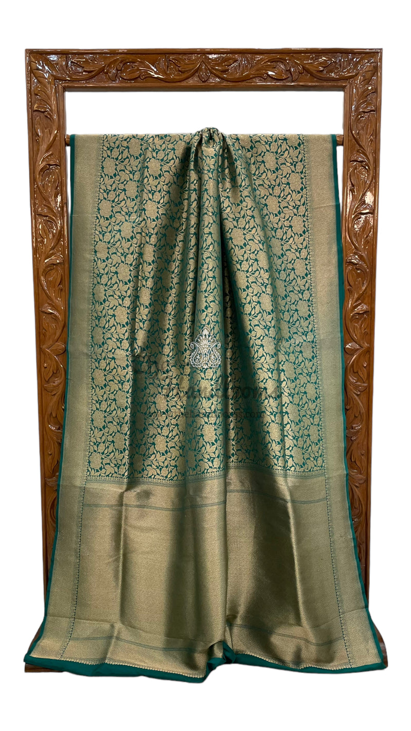 Pure Katan Silk Banarasi Handloom Saree - Tanchui Brocade - The Handlooms