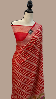 Pure Chiffon Khaddi Banarasi Saree - The Handlooms