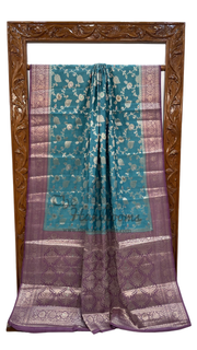 Pure Chiniya Silk Handloom Banarasi Saree - The Handlooms