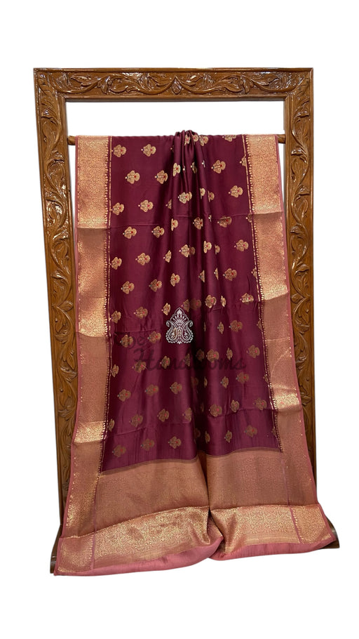 Pure Mango Silk Banarasi Handloom Saree - The Handlooms