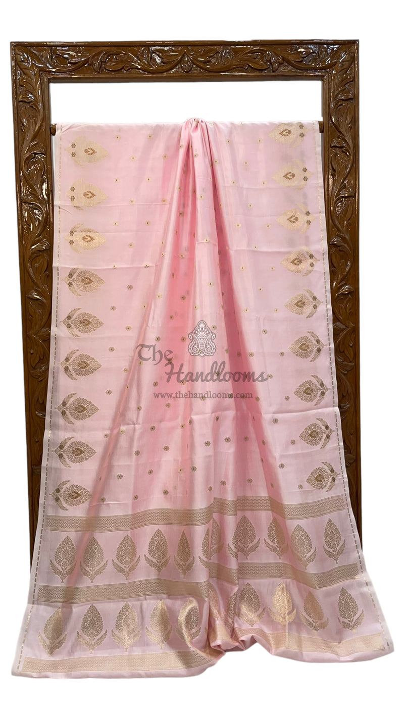 Pure Mango Silk Banarasi Handloom Saree - The Handlooms