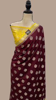 Pure Chiniya Silk Handloom Banarasi Saree - The Handlooms
