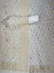 Pure Khaddi Georgette Banarasi Dress material - The Handlooms