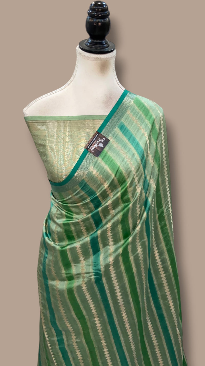 Pure Mango Silk Banarasi Handloom Saree