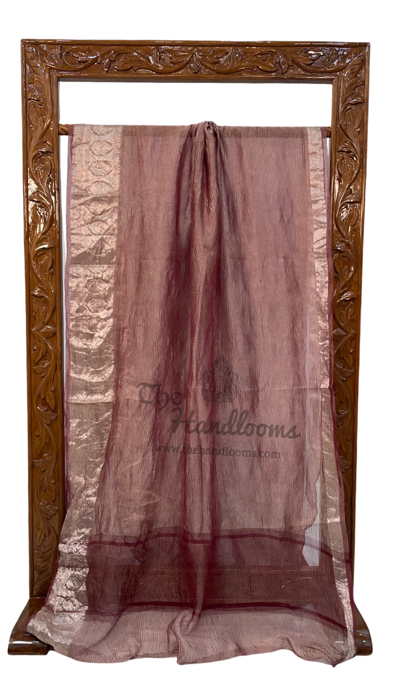 Pure Kora Tissue Handloom Banarasi Saree - The Handlooms