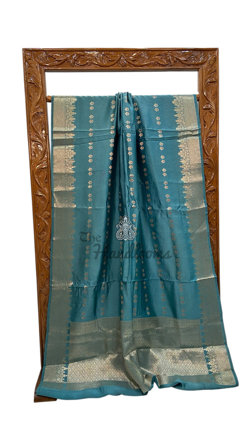 Pure Mango Silk Banarasi Handloom Saree - The Handlooms